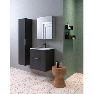 WELLTIME G-Line Badezimmer Hochschrank - FSC-zertifiziert, Soft-Close, verstellbare Einlegeböden WELLTIME G-Line Badezimmer Hochschrank - FSC-zertifiziert, Soft-Close, verstellbare Einlegeböden