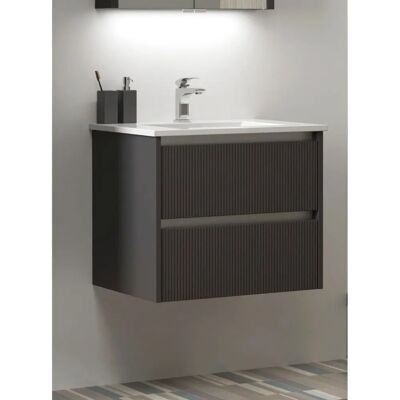 WELLTIME Urban Grauer Wand-Waschtisch - Waschtisch WELLTIME Urban Grauer Wand-Waschtisch - Waschtisch