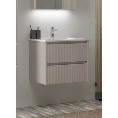 WELLTIME Urban Beiger Softclose Keramik - Waschtisch WELLTIME Urban Beiger Softclose Keramik - Waschtisch