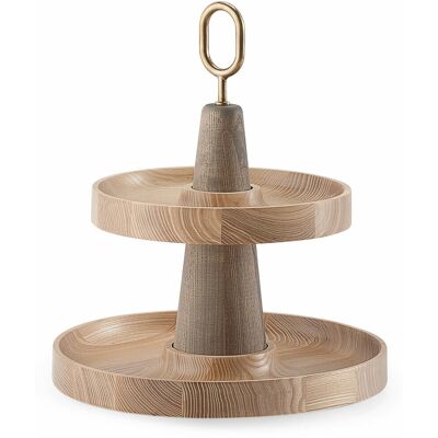 Emko BABEL - Centre de table en bois et laiton - Publicité Emko BABEL - Centre de table en bois et laiton - Publicité