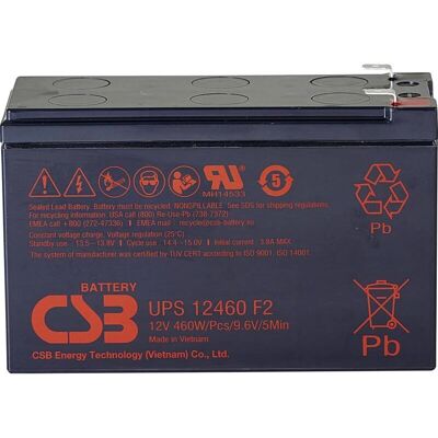 Batterie CSB UPS 12460 Haute Capacité Plomb-Acide 12V 9.6Ah - Publicité Batterie CSB UPS 12460 Haute Capacité Plomb-Acide 12V 9.6Ah - Publicité