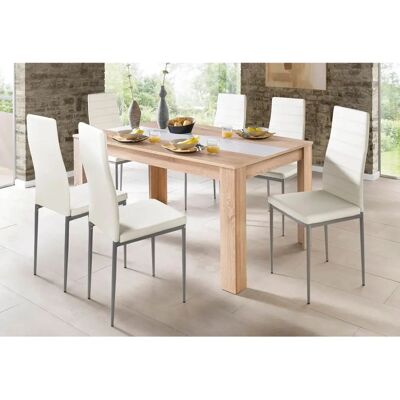 Wood Furniture Nico 120 - Sonoma-eik - Moderne eettafel Wood Furniture Nico 120 - Sonoma-eik - Moderne eettafel