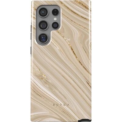 Burga Galaxy S24 Ultra Sterk Full Glam Beige - Telefoonhoesje Burga Galaxy S24 Ultra Sterk Full Glam Beige - Telefoonhoesje