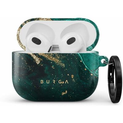 Pokrowiec na słuchawki Burga 57374 - Chroni AirPods 3, Zielony i Złoty Pokrowiec na słuchawki Burga 57374 - Chroni AirPods 3, Zielony i Złoty