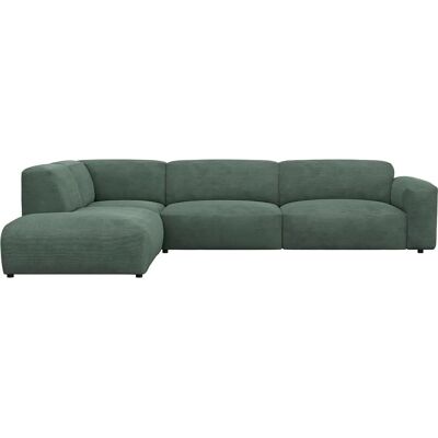 FLEXLUX Lucera - Moderner skandinavischer Ledersofa in Grün FLEXLUX Lucera - Moderner skandinavischer Ledersofa in Grün