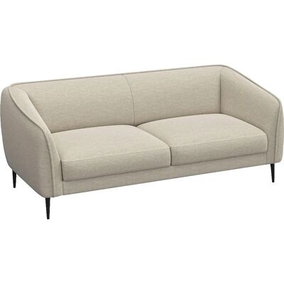 FLEXLUX Belle Samtweiß 2,5-Sitzer Skandinavisches Sofa FLEXLUX Belle Samtweiß 2,5-Sitzer Skandinavisches Sofa