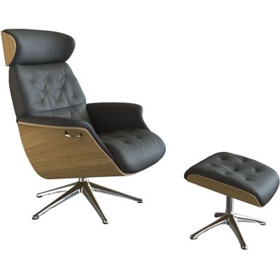 FLEXLUX Volden Relaxsessel - Skandinavischer Leder-Armlehnsessel FLEXLUX Volden Relaxsessel - Skandinavischer Leder-Armlehnsessel