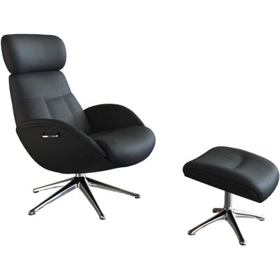 FLEXLUX Elegant Leder Relaxsessel - Verstellbarer Kopfstütze FLEXLUX Elegant Leder Relaxsessel - Verstellbarer Kopfstütze