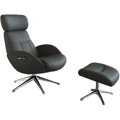 FLEXLUX Eleganter Leder-Relaxsessel - Relaxsessel FLEXLUX Eleganter Leder-Relaxsessel - Relaxsessel