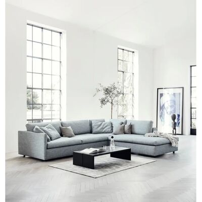 FLEXLUX Lovane Ecksofa - Grau, Chenille, 295cm FLEXLUX Lovane Ecksofa - Grau, Chenille, 295cm