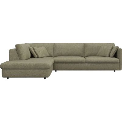 FLEXLUX Lovane Grünes Sofa - Modernes Lounge mit Tiefer Sitzfläche FLEXLUX Lovane Grünes Sofa - Modernes Lounge mit Tiefer Sitzfläche