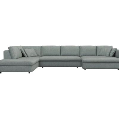 FLEXLUX - Lovane - Himmelblau - U-Form - Sofa FLEXLUX - Lovane - Himmelblau - U-Form - Sofa