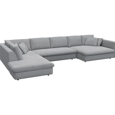FLEXLUX Lovane Sofa - Grau Chenille, Tiefen Komfort, Skandinavisches Design FLEXLUX Lovane Sofa - Grau Chenille, Tiefen Komfort, Skandinavisches Design