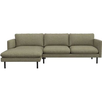 FLEXLUX Bolzano Sofa - Bouclé Grün, links Chaiselongue, 261cm FLEXLUX Bolzano Sofa - Bouclé Grün, links Chaiselongue, 261cm