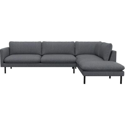 FLEXLUX Bolzano Navy Blau Sofa - L-Form, Bouclé, 295cm FLEXLUX Bolzano Navy Blau Sofa - L-Form, Bouclé, 295cm