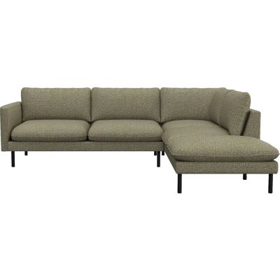 FLEXLUX Bolzano L-Form-Sofa - Bouclé, Grün, 262cm FLEXLUX Bolzano L-Form-Sofa - Bouclé, Grün, 262cm