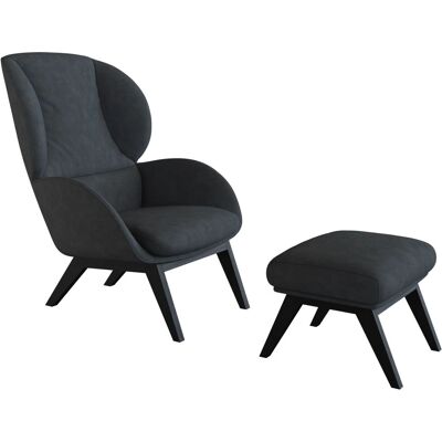 FLEXLUX Adria Grau Lederoptik Hocker - Hocker FLEXLUX Adria Grau Lederoptik Hocker - Hocker