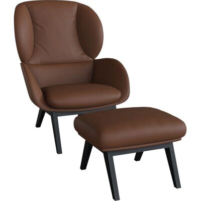 FLEXLUX Adria Hocker - Hocker, Braun, Echtleder, 54x41x41 cm FLEXLUX Adria Hocker - Hocker, Braun, Echtleder, 54x41x41 cm