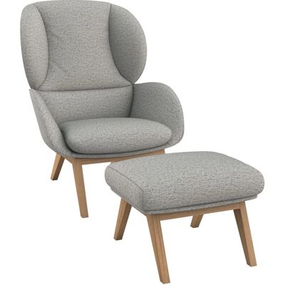 FLEXLUX Adria Organischer Grauer Sessel - Wohnzimmermöbel FLEXLUX Adria Organischer Grauer Sessel - Wohnzimmermöbel