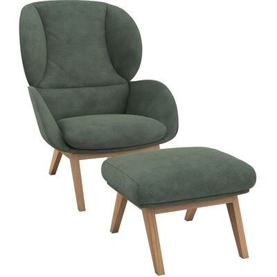 FLEXLUX Adria Dusty Green Ohrensessel - Lounge & Komfort FLEXLUX Adria Dusty Green Ohrensessel - Lounge & Komfort