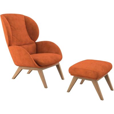 FLEXLUX Adria Fußhocker - Fußhocker, Burned orange, 54x41x41 cm FLEXLUX Adria Fußhocker - Fußhocker, Burned orange, 54x41x41 cm