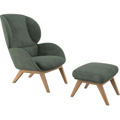 FLEXLUX Adria Dusty Green Fußhocker - Fußhocker FLEXLUX Adria Dusty Green Fußhocker - Fußhocker