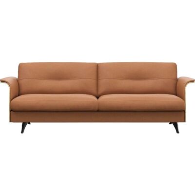 FLEXLUX Glow 3-Sitzer Sofa - Skandinavisches Design - Echtes Leder FLEXLUX Glow 3-Sitzer Sofa - Skandinavisches Design - Echtes Leder