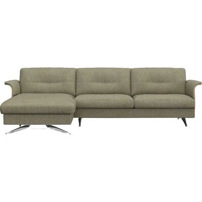 FLEXLUX Glow Sofa - Bouclé, Linke Chaiselongue, Grün FLEXLUX Glow Sofa - Bouclé, Linke Chaiselongue, Grün