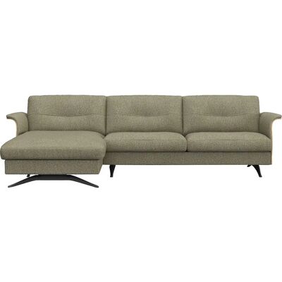 FLEXLUX Glow Sofa - Bouclé Grün L-Form FLEXLUX Glow Sofa - Bouclé Grün L-Form