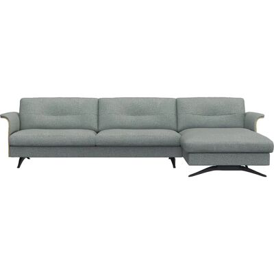 FLEXLUX Glow Sofa - Zeitgenössisch Himmelblau Bouclé L-Form FLEXLUX Glow Sofa - Zeitgenössisch Himmelblau Bouclé L-Form