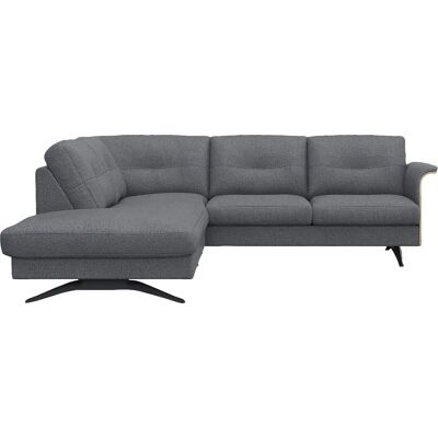 FLEXLUX Glow Couch - Elegantes Modernes Design, Hochwertige Schaumstoffkissen, Ottomane Rechts FLEXLUX Glow Couch - Elegantes Modernes Design, Hochwertige Schaumstoffkissen, Ottomane Rechts