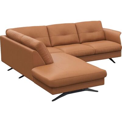 FLEXLUX Glow Leder Ecksofa - Ottomane rechts - Sofas FLEXLUX Glow Leder Ecksofa - Ottomane rechts - Sofas