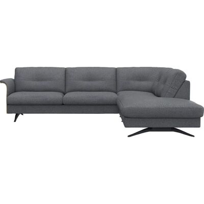 FLEXLUX Glow Sofa - Skandinavisches Design, Bonell-Federkern, Eiche Armlehnen FLEXLUX Glow Sofa - Skandinavisches Design, Bonell-Federkern, Eiche Armlehnen