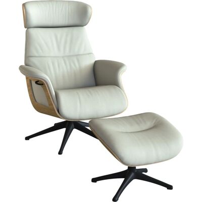 FLEXLUX Clement Leder Relaxsessel mit verstellbarer Kopfstütze - Relaxsessel FLEXLUX Clement Leder Relaxsessel mit verstellbarer Kopfstütze - Relaxsessel