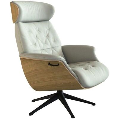 FLEXLUX Volden Relaxsessel - Skandinavisches Design, Verstellbarer Kopfstütze, Leder FLEXLUX Volden Relaxsessel - Skandinavisches Design, Verstellbarer Kopfstütze, Leder