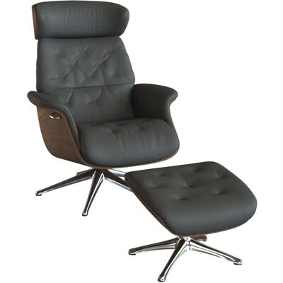 FLEXLUX Volden Leder Relaxsessel - Verstellbare Kopfstütze & Rücken FLEXLUX Volden Leder Relaxsessel - Verstellbare Kopfstütze & Rücken