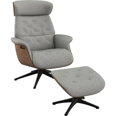 FLEXLUX Volden Walnuss Relaxsessel - Armlehnen, Kopfstütze, Verstellbar FLEXLUX Volden Walnuss Relaxsessel - Armlehnen, Kopfstütze, Verstellbar