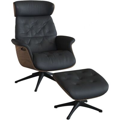 FLEXLUX Volden Relaxsessel - Echtleder, Walnuss, Kopfstützverstellung FLEXLUX Volden Relaxsessel - Echtleder, Walnuss, Kopfstützverstellung