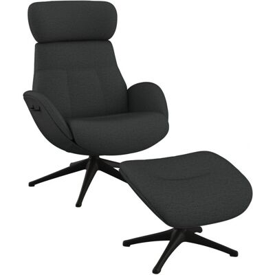 FLEXLUX Relaxsessel Elegant - Verstellbarer grauer Sessel FLEXLUX Relaxsessel Elegant - Verstellbarer grauer Sessel