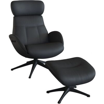 FLEXLUX Relaxsessel Elegant - Verstellbarer Echtleder-Sessel FLEXLUX Relaxsessel Elegant - Verstellbarer Echtleder-Sessel