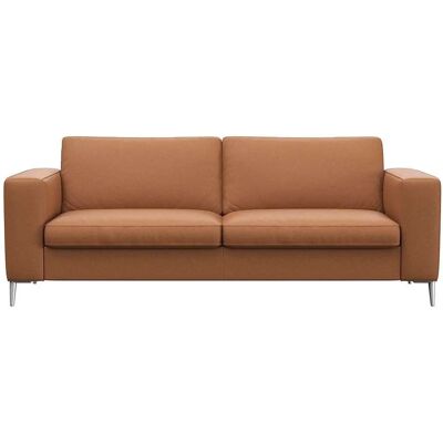 FLEXLUX Fiore Sofa - Echtes Leder, Skandinavisches Design, Abnehmbare Kissen FLEXLUX Fiore Sofa - Echtes Leder, Skandinavisches Design, Abnehmbare Kissen