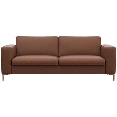 FLEXLUX Fiore Sofa - Skandinavisches Design, Echtleder, Braun FLEXLUX Fiore Sofa - Skandinavisches Design, Echtleder, Braun