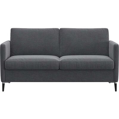 FLEXLUX Fiore Samtvelours Grau 2-Sitzer - Sofa FLEXLUX Fiore Samtvelours Grau 2-Sitzer - Sofa