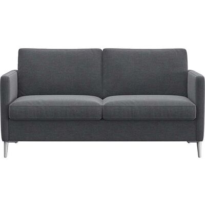 FLEXLUX Fiore Samtsofa Grau - 2-Sitzer FLEXLUX Fiore Samtsofa Grau - 2-Sitzer