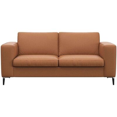 FLEXLUX Fiore Zweisitzer Sofa - Skandinavisches Echtleder Braun FLEXLUX Fiore Zweisitzer Sofa - Skandinavisches Echtleder Braun