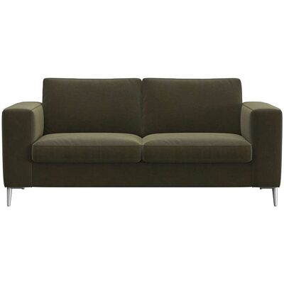 FLEXLUX Fiore Samtvelours Grünes 2-Sitzer - Sofa FLEXLUX Fiore Samtvelours Grünes 2-Sitzer - Sofa
