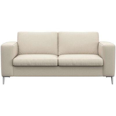 FLEXLUX Fiore 2-Sitzer Sofa - Skandinavisches Design Leder Weiß FLEXLUX Fiore 2-Sitzer Sofa - Skandinavisches Design Leder Weiß