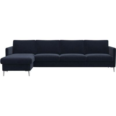 FLEXLUX Fiore Samtsofa Blau L-Form - Sofa FLEXLUX Fiore Samtsofa Blau L-Form - Sofa