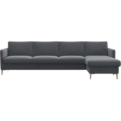 FLEXLUX Fiore Sofa - Soft Grey, L-Form, Samtvelours, Skandinavischer Stil - Sofa FLEXLUX Fiore Sofa - Soft Grey, L-Form, Samtvelours, Skandinavischer Stil - Sofa