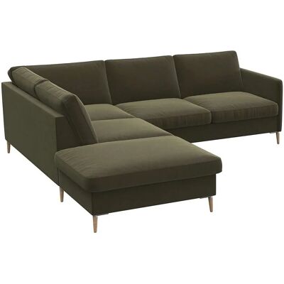 FLEXLUX Fiore L-Form Sofa - Skandinavisch, Samt, Stauraum FLEXLUX Fiore L-Form Sofa - Skandinavisch, Samt, Stauraum